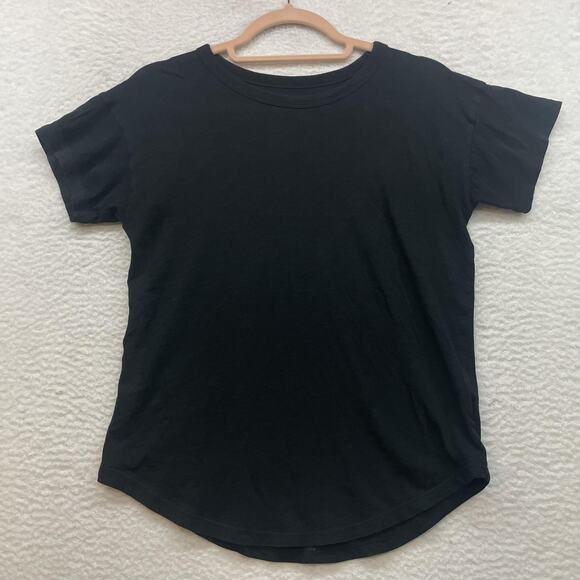 Madewell Tops - Madewell Shirt Womens XS Black Do Well Crewneck Short Sleeve Casual Tee AI537